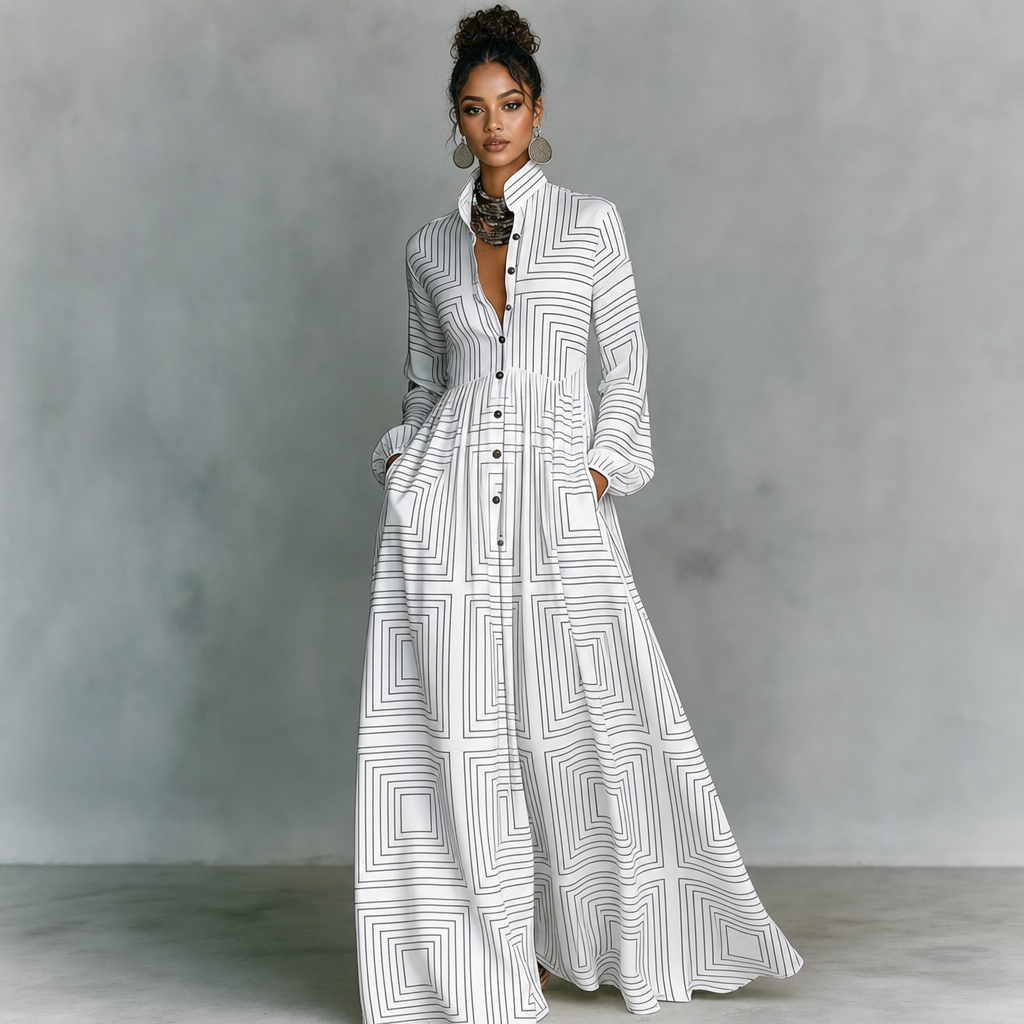 Long Sleeve Pleated Maxi Dress for Women UK – Garden Party & Summer Occasion Wear